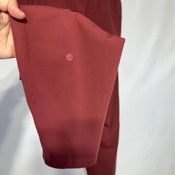CRZ YOGA woman’s day pant. Athleisure. Cranberry colour. Size 12. Drawstring. Ne - Picture 7 of 9